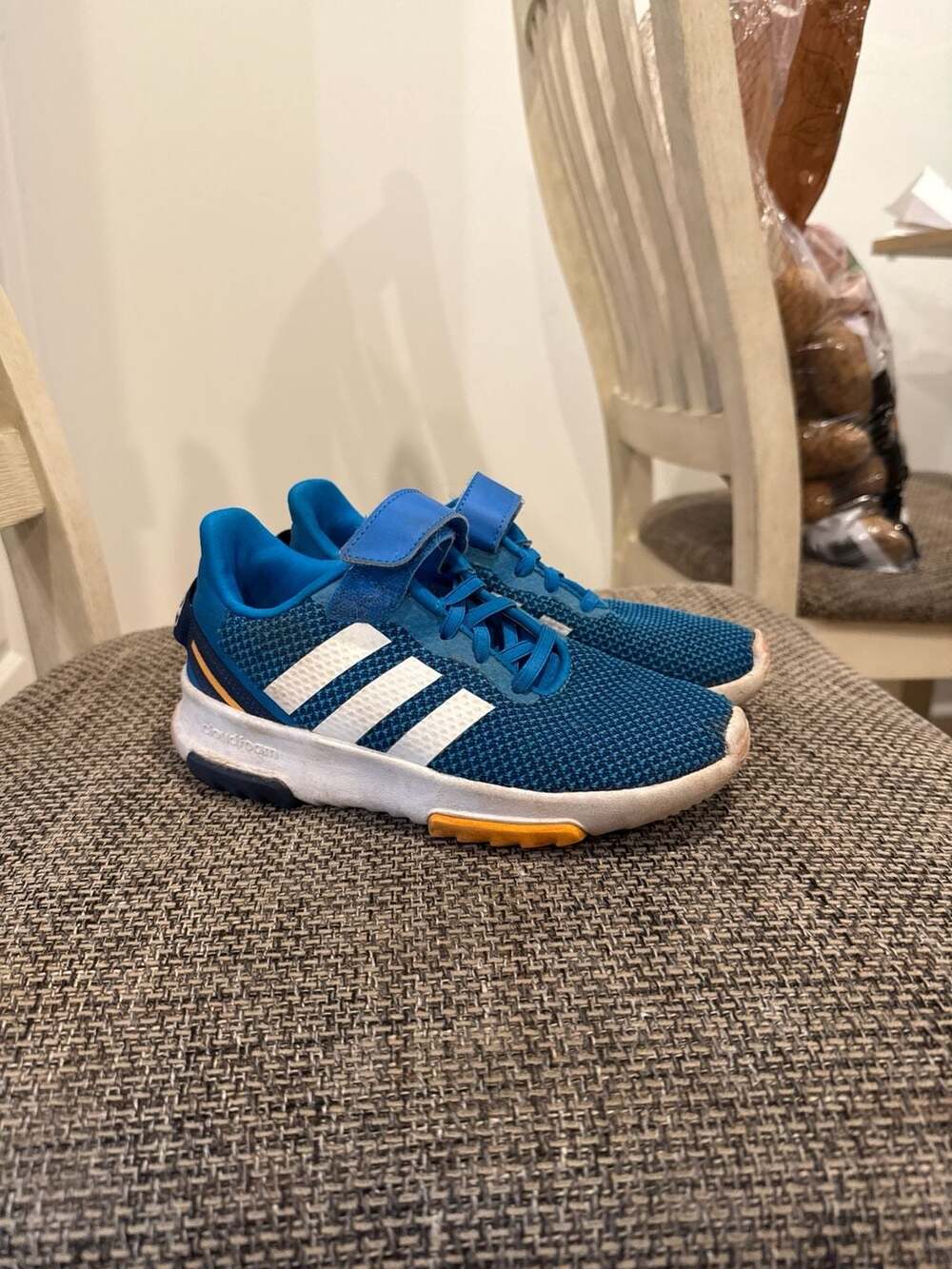 adidas Kids Racer TR 2.0 Cloudfoam Running Shoes Blue White GV7861